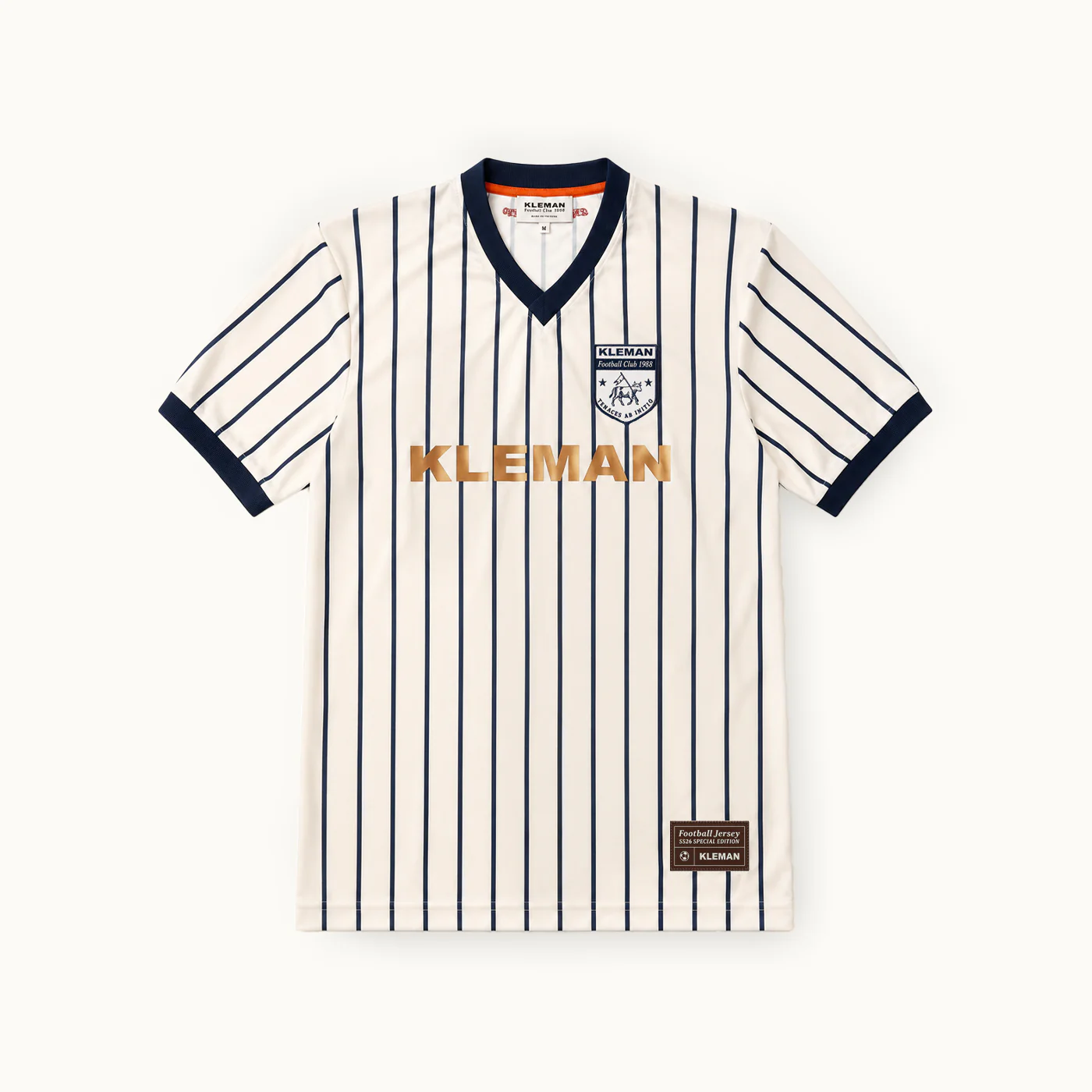 MAILLOT KLEMAN FC ECRU+MARINE+CARMIN