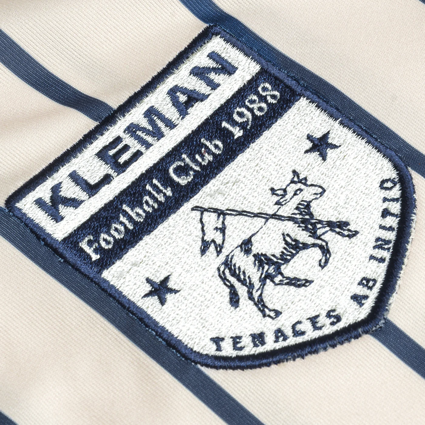 MAILLOT KLEMAN FC ECRU+MARINE+CARMIN - Image 3